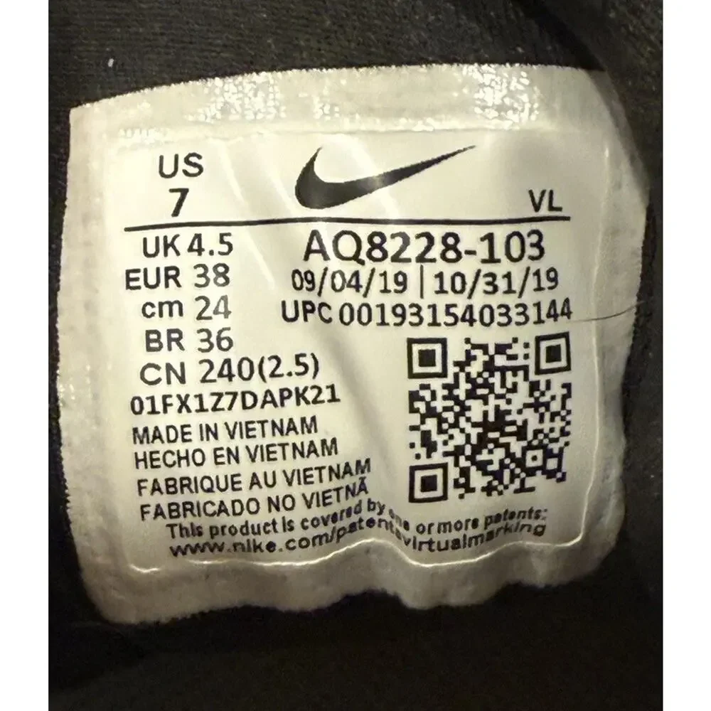 Nike Air Zoom Winflo 6 Women’s Running Shoes White Black Red Size 7 AQ8228-103